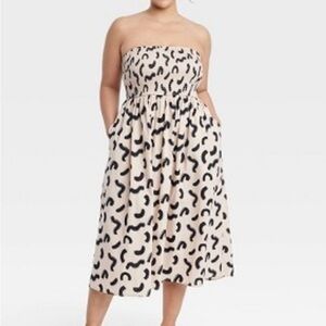 A New Day Strapless Smocked Tube Top Sundress